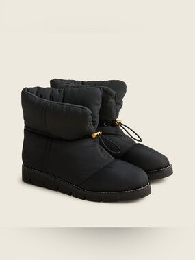 J. Crew Elsa Puffer Boot in Black size 8